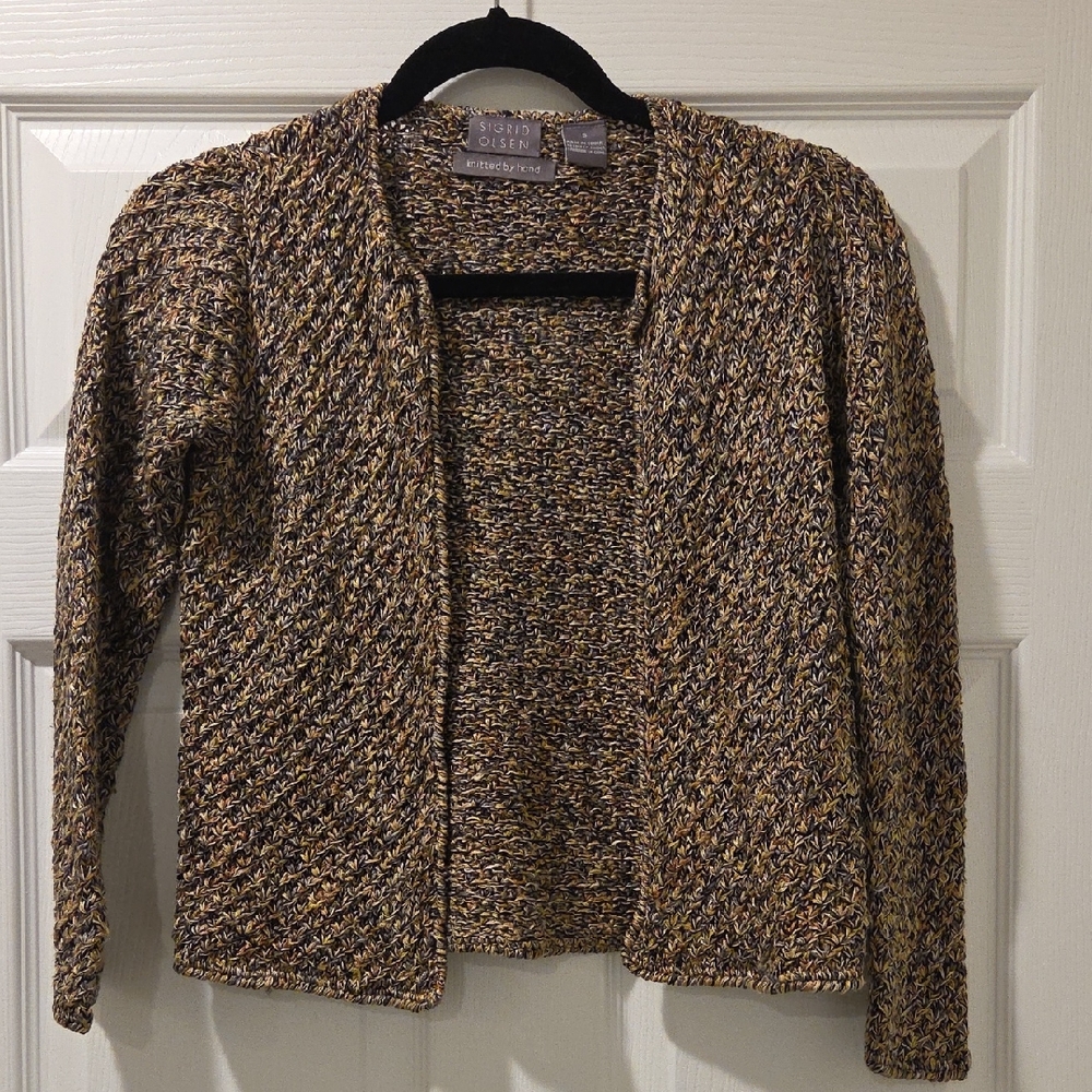 Sigrid Olsen Knitted By Hand Cardigan